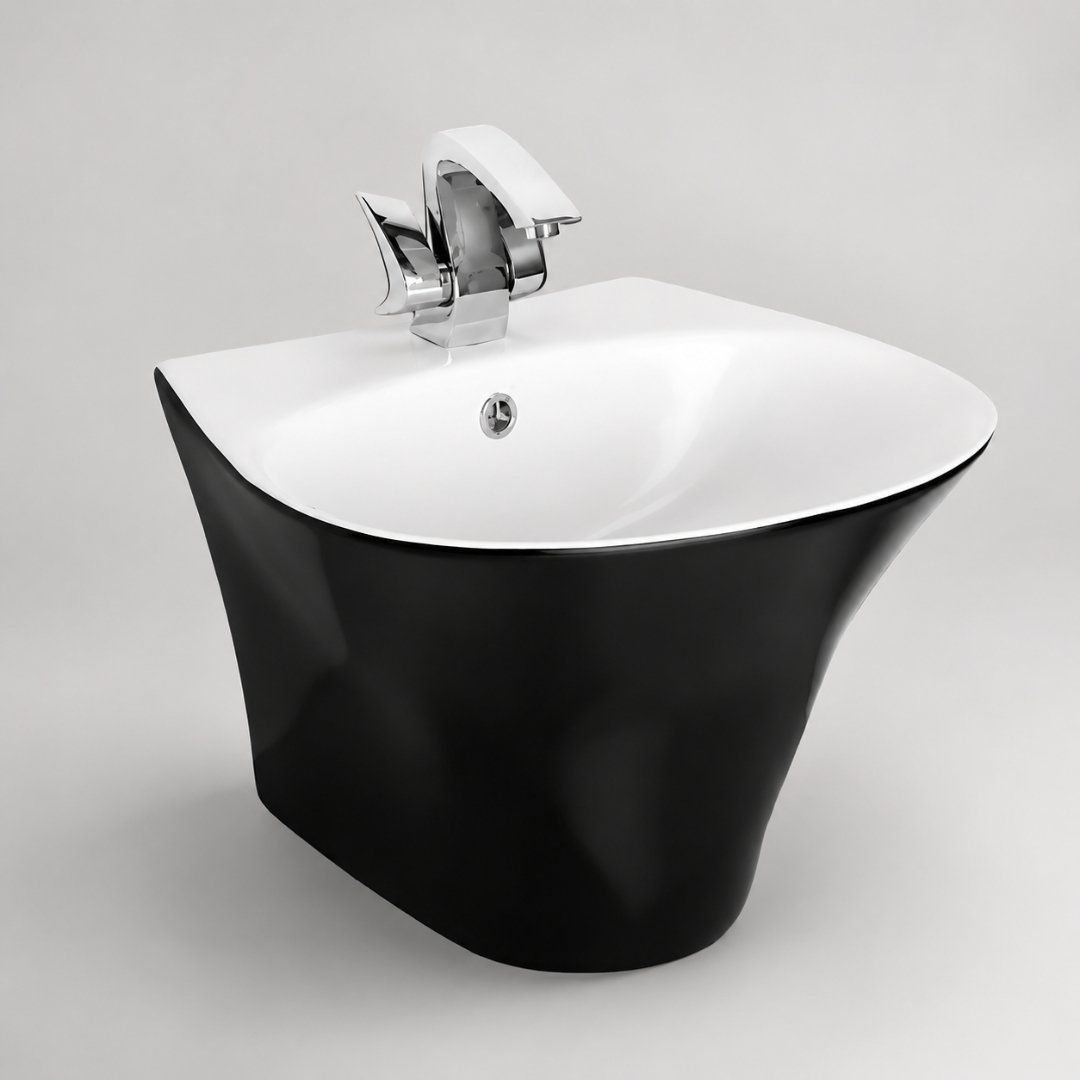 Candy Black One Piece Basin Wash Basin - My Home Studio
